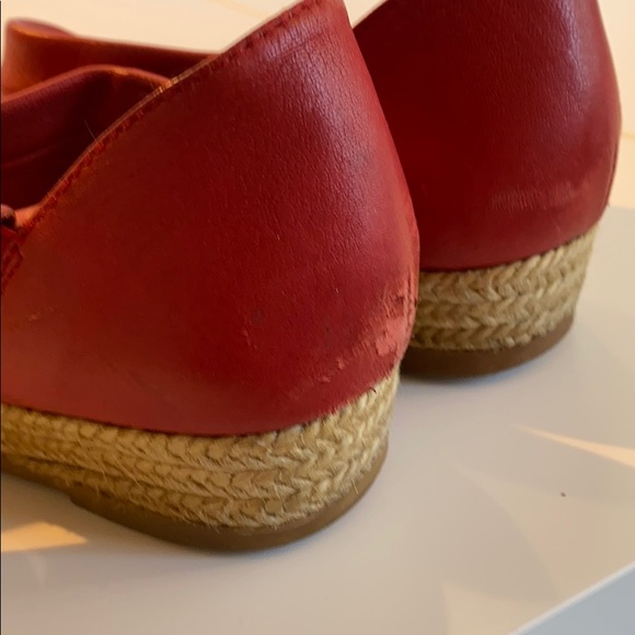 Eric Michael Red Leather Sandals - Picture 6 of 6